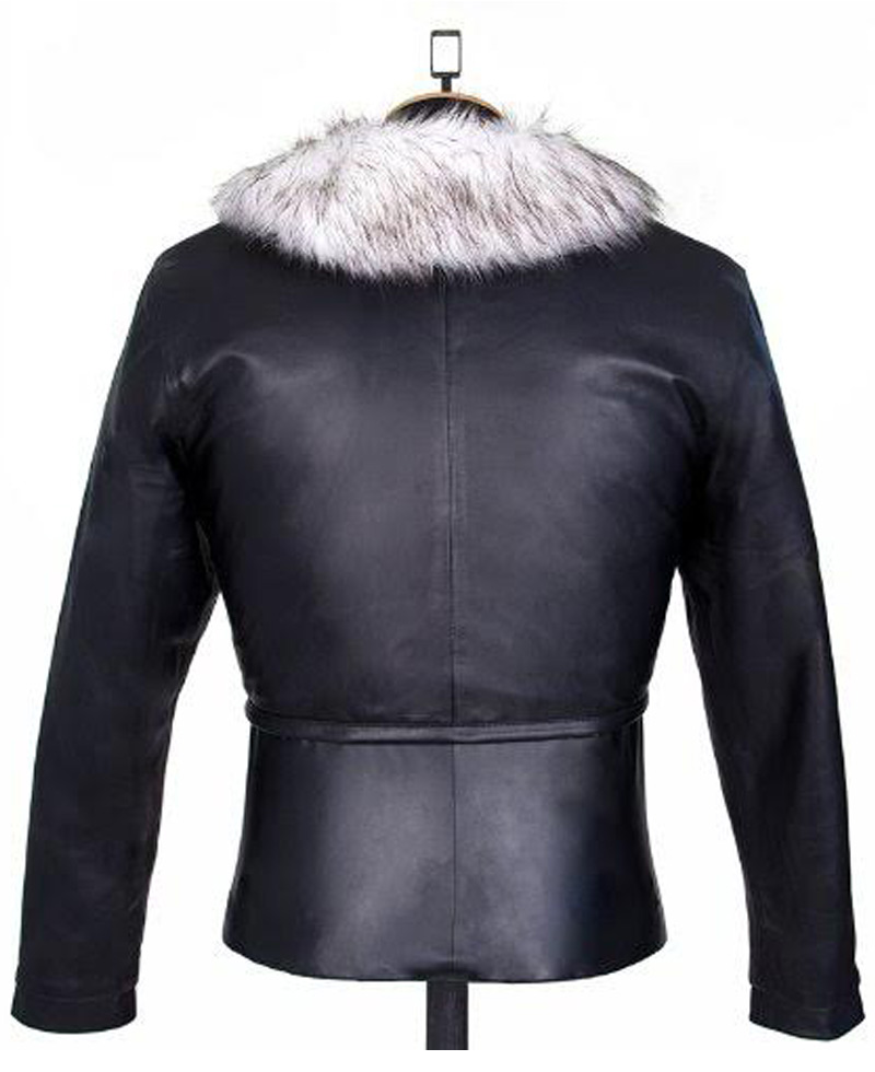 Final Fantasy 8 Squall Leonhart Fur Leather Jacket squall leonhart final fantasy 8 jacket