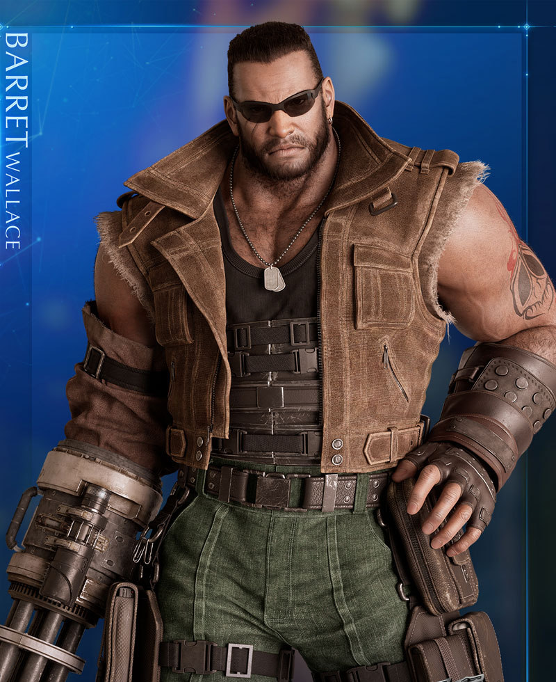 Final Fantasy 7 Barret Wallace Brown Vest Final Fantasy 7 Barret Wallace Brown Vest
