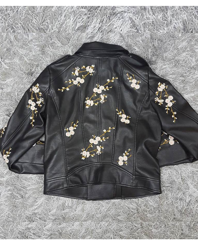Find Me in Paris Jessica Lord Cropped Leather Jacket find me in lena grisky leather jacket