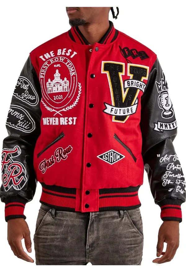 First Row The Best Never Rest Varsity Jacket