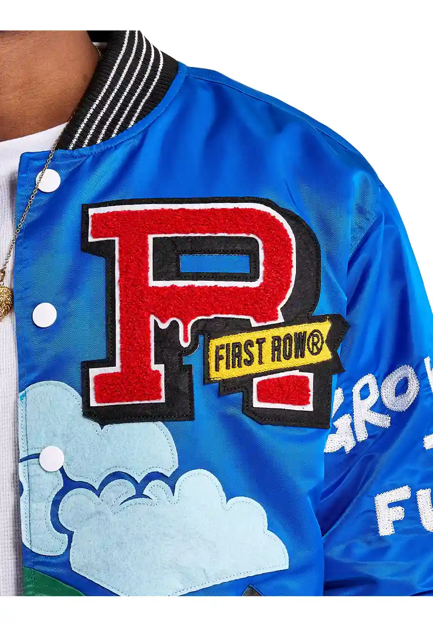 First Row Think Green Always Varsity Jacket First Row Think Green Always Varsity Jacket - Image 3