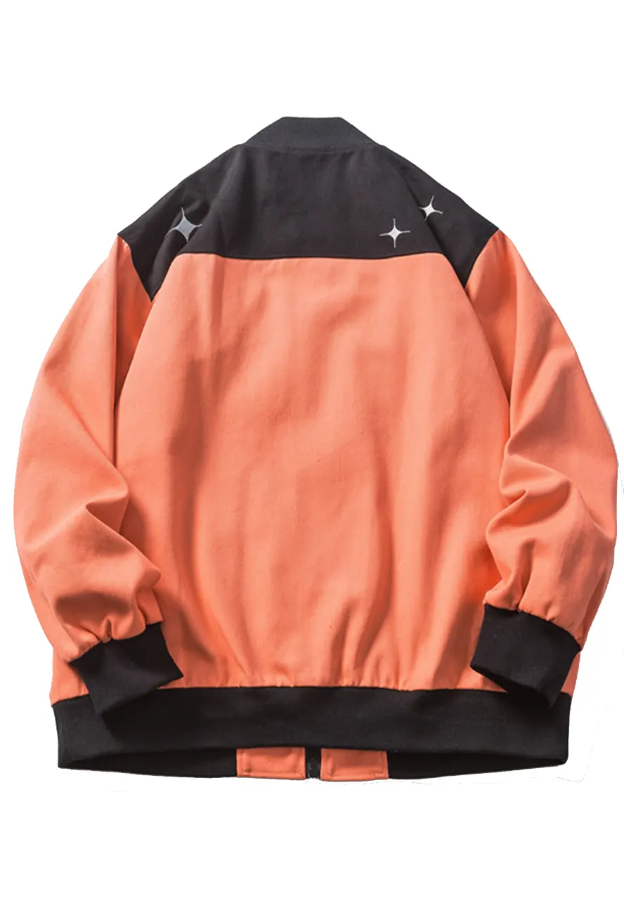 Flame Retro Baseball Jacket Flame Retro Baseball Jacket - Image 2
