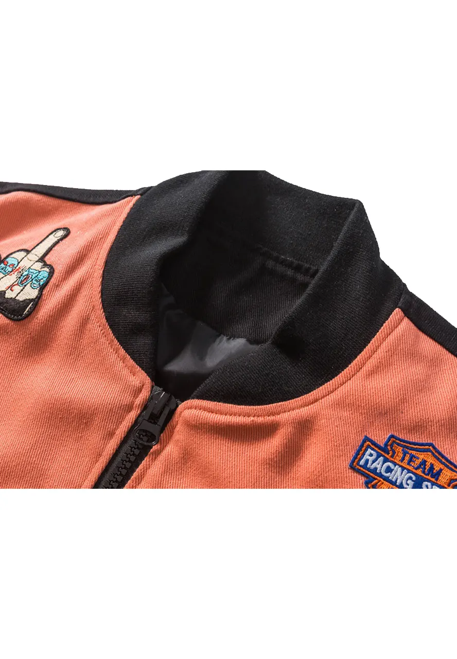 Flame Retro Baseball Jacket Flame Retro Baseball Jacket - Image 4