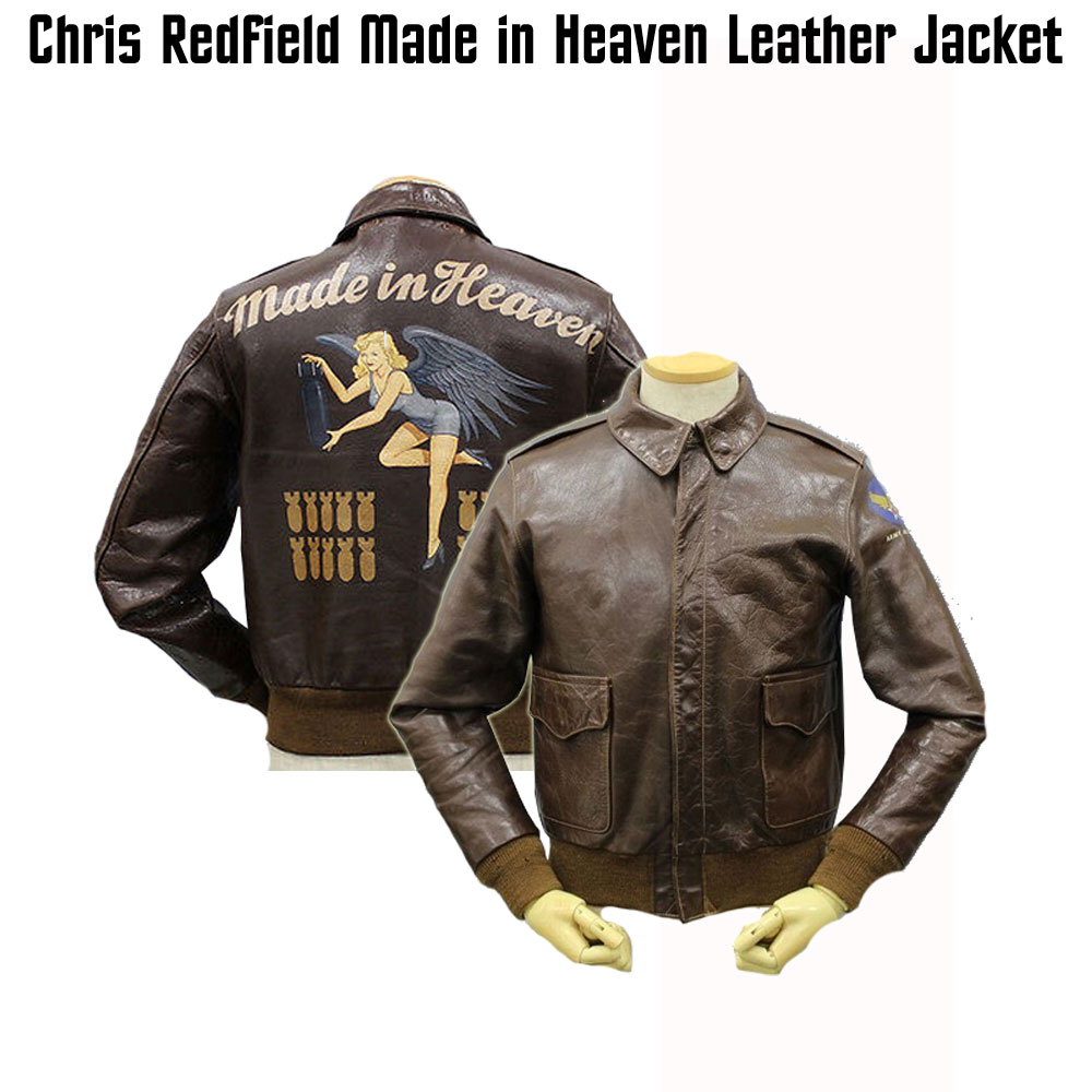 Chris Redfield Air Force Flight Bomber Jacket flight bomber chris made in heaven jacket