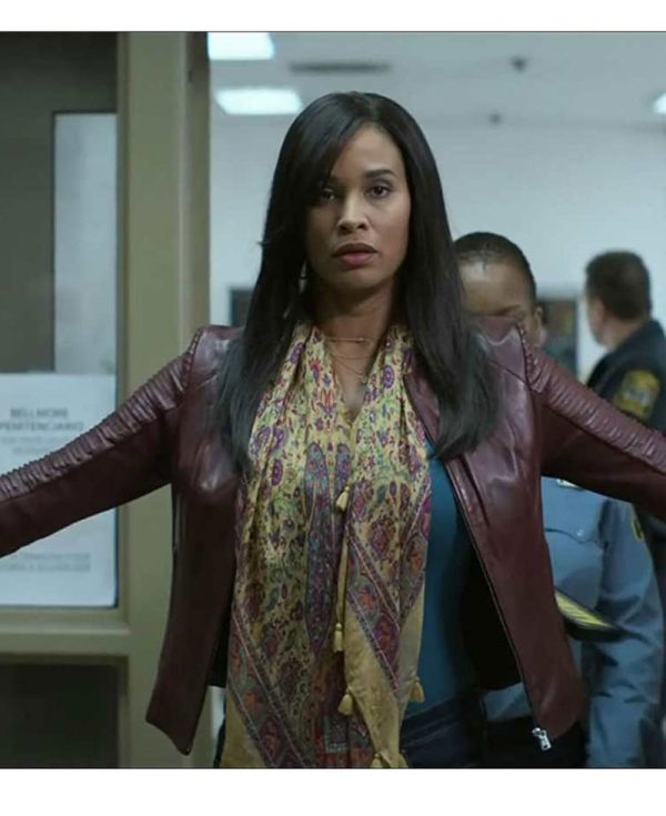 Joy Bryant For Life Leather Jacket