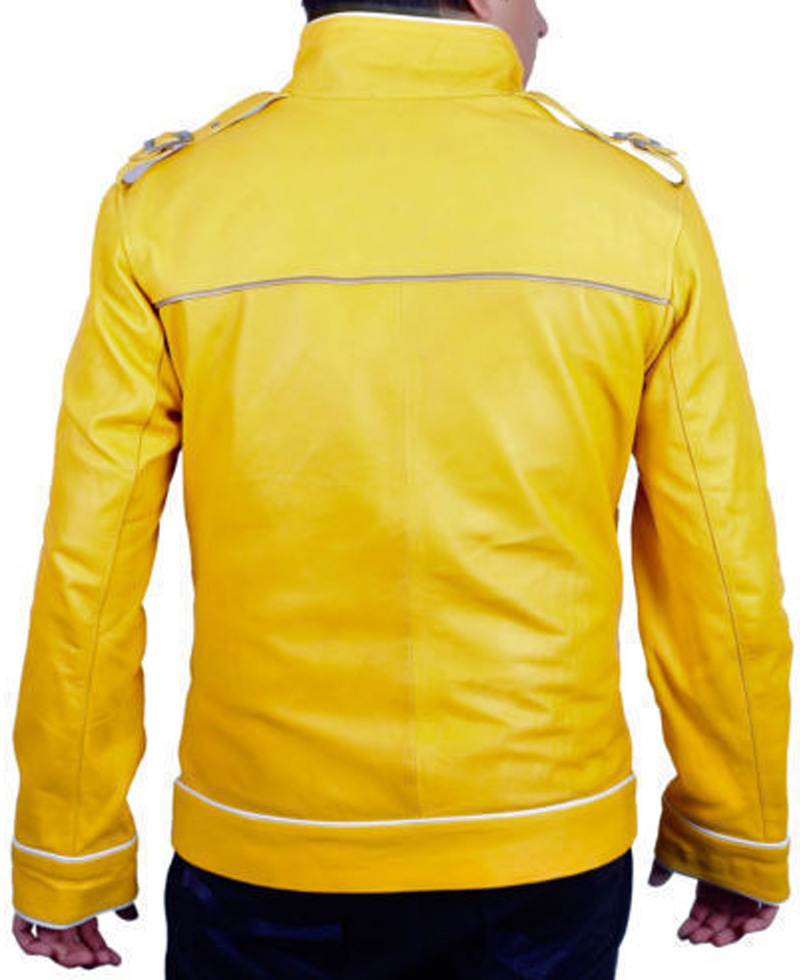 Freddie Mercury Yellow Leather Jacket Freddie Mercury Yellow Leather Jacket - Image 2