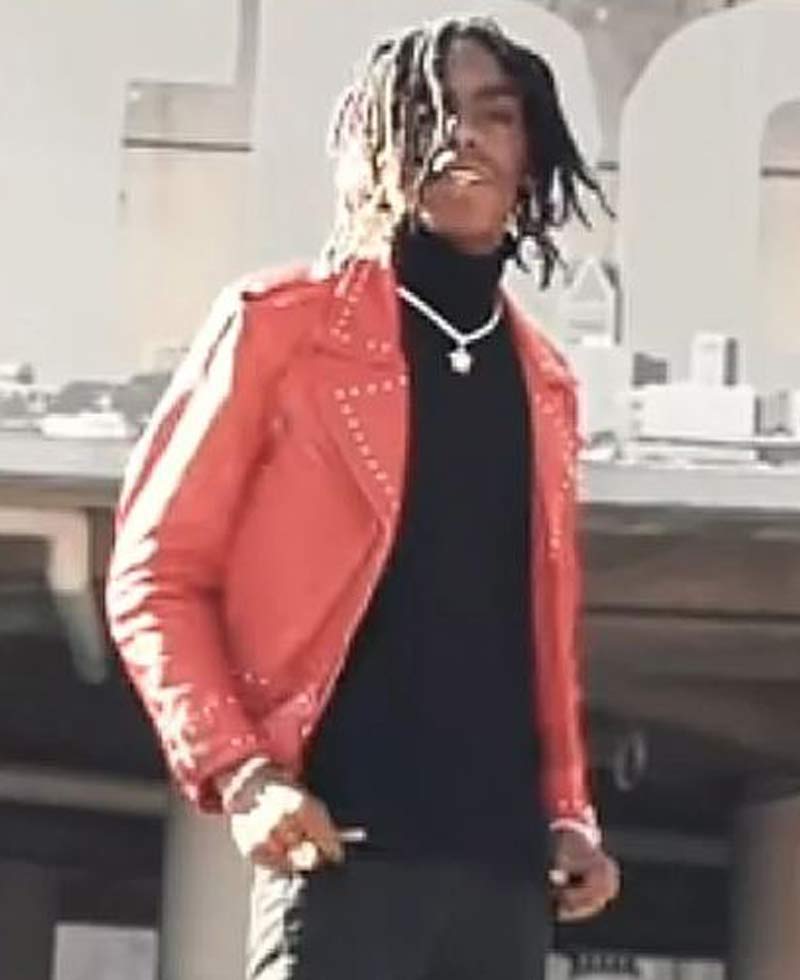 Freddy Krueger YNW Melly Studded Leather Jacket Freddy Krueger YNW Melly Studded Leather Jacket - Image 2