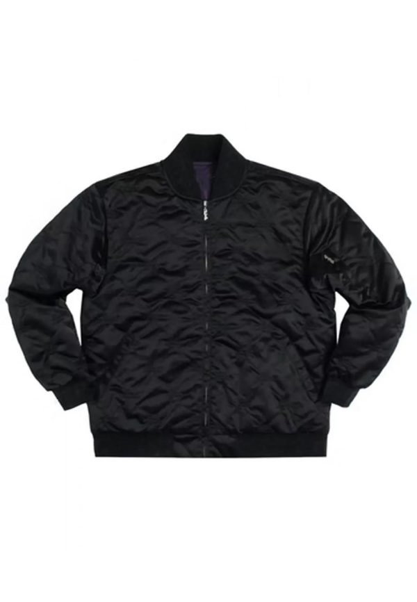 FTP Diamond Quilted Black Bomber Jacket