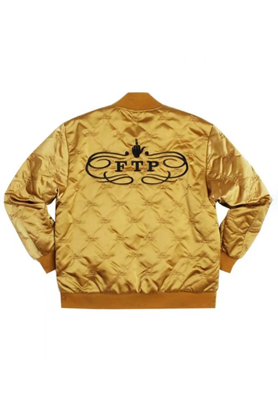 FTP Diamond Quilted Bomber Jacket FTP Diamond Quilted Bomber Jacket - Image 2