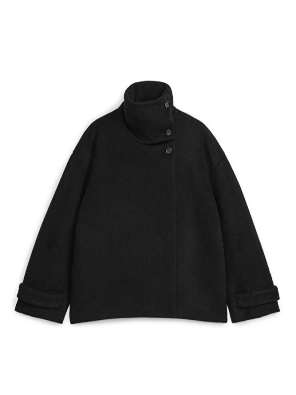 Fuzzy Wool Blend Jacket