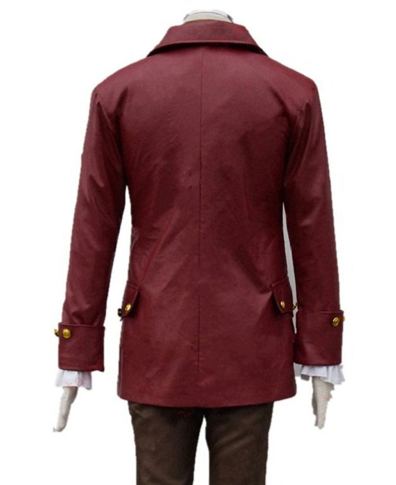 Luke Evans Beauty and The Beast Leather Coat Luke Evans Beauty and The Beast Leather Coat - Image 4