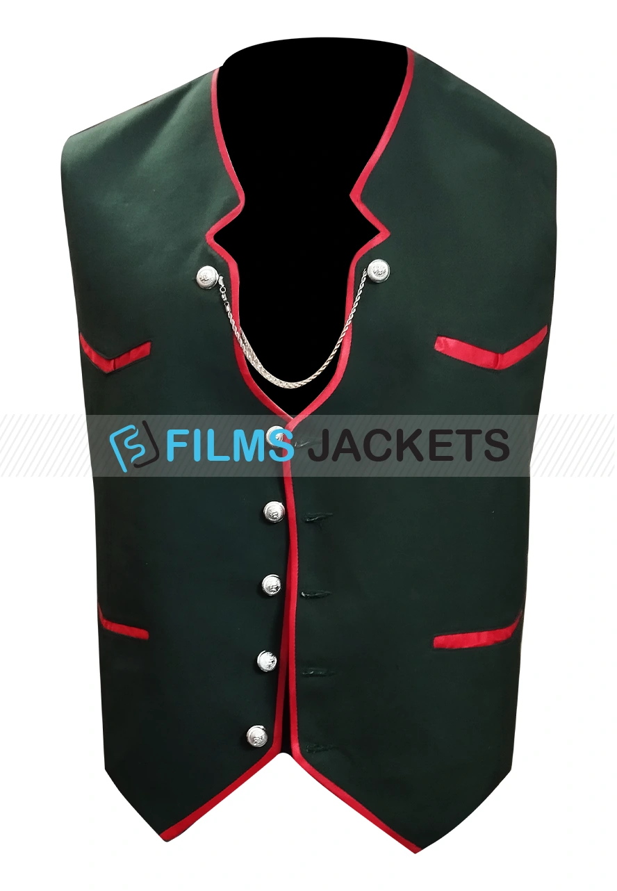 German V Pockets Green Vest German V Pockets Green Vest - Image 5