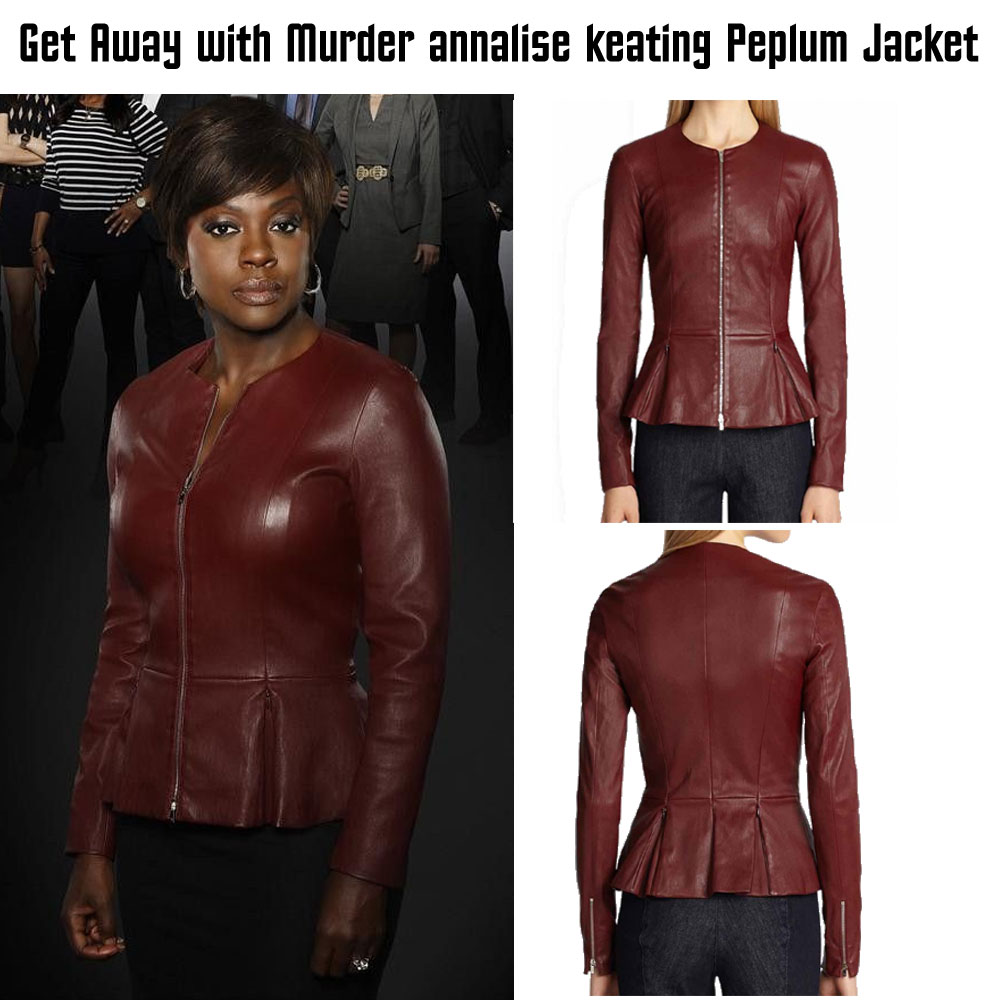 Get Away with Murder Viola Davis Peplum Jacket Get Away with Murder Viola Davis Peplum Jacket - Image 3
