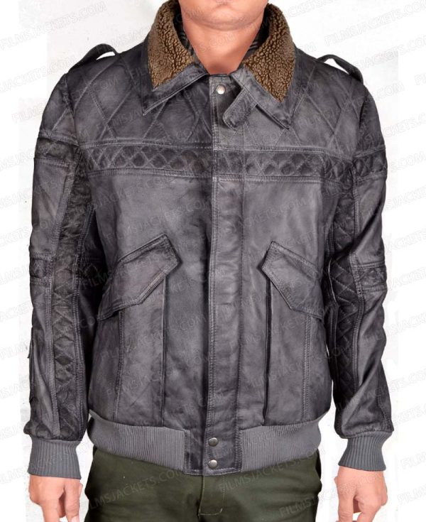 Pilou Asbæk Ghost in the Shell Batou Leather Jacket