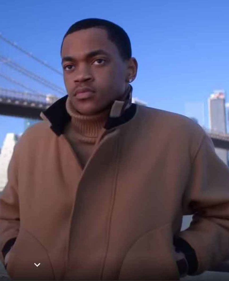 Michael Rainey Jr Power Book II Ghost Brown Bomber Jacket Michael Rainey Jr Power Book II Ghost Brown Bomber Jacket - Image 4