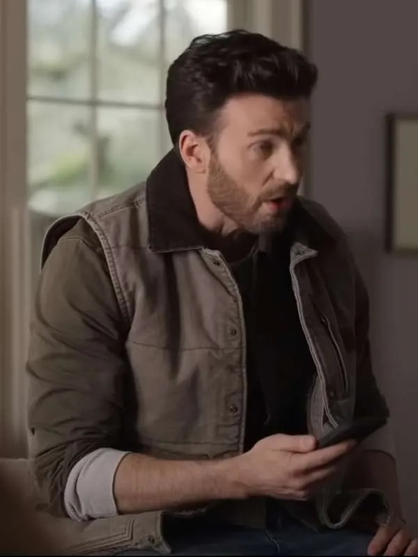 Ghosted Chris Evans Grey Vest Ghosted Chris Evans Grey Vest - Image 2