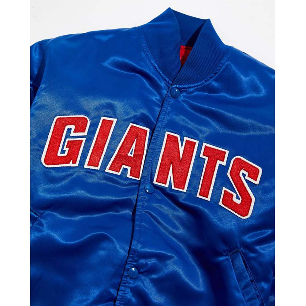Giants New York Blue Jacket Giants New York Blue Jacket - Image 5