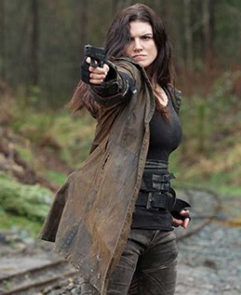 Gina Carano Scorched Earth Hooded Coat Gina Carano Scorched Earth Hooded Coat