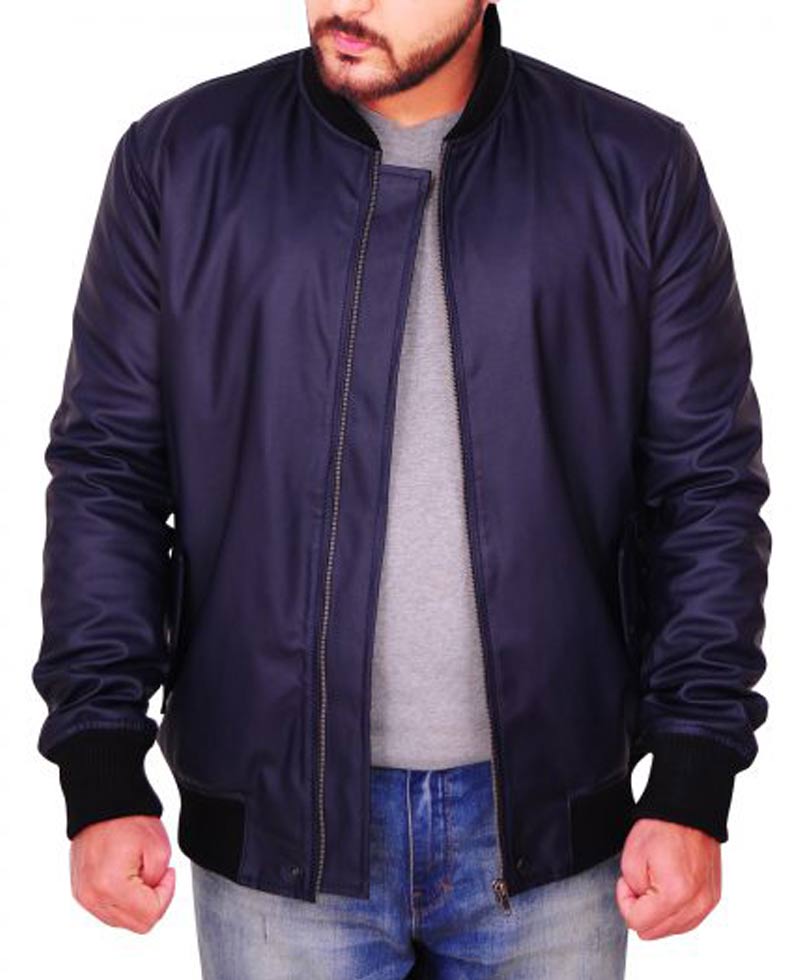 God Friended Me Miles Finer Bomber Leather Jacket God Friended Me Miles Finer Bomber Leather Jacket - Image 4