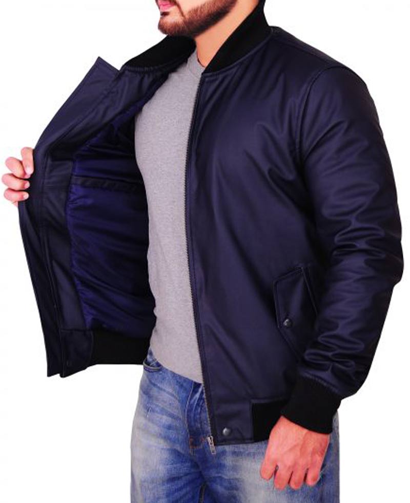 God Friended Me Miles Finer Bomber Leather Jacket God Friended Me Miles Finer Bomber Leather Jacket - Image 5