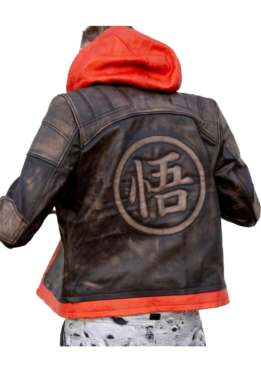 Goku Orange Hood Brown Jacket Goku Orange Hood Brown Jacket - Image 2