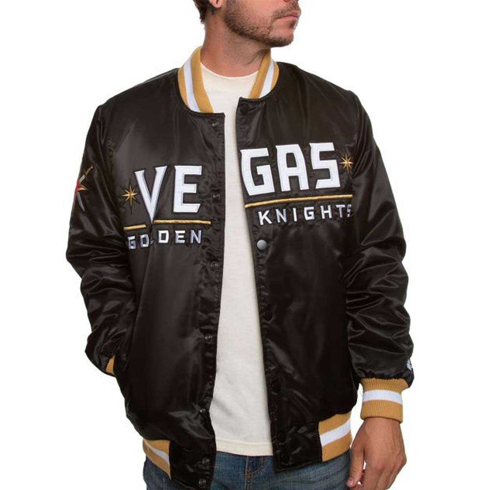 Golden Knights Vegas Bomber Jacket Golden Knights Vegas Bomber Jacket - Image 3