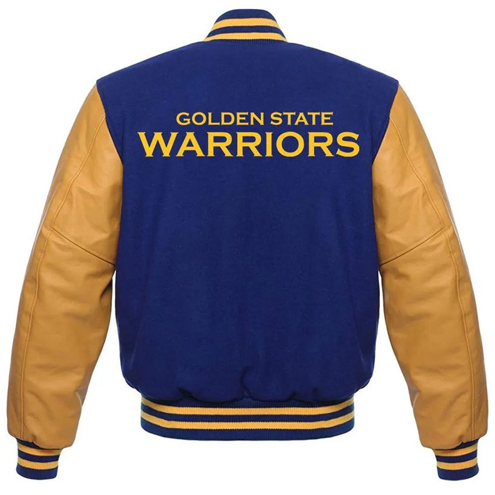 Golden State Warriors Varsity Jacket Golden State Warriors Varsity Jacket - Image 2