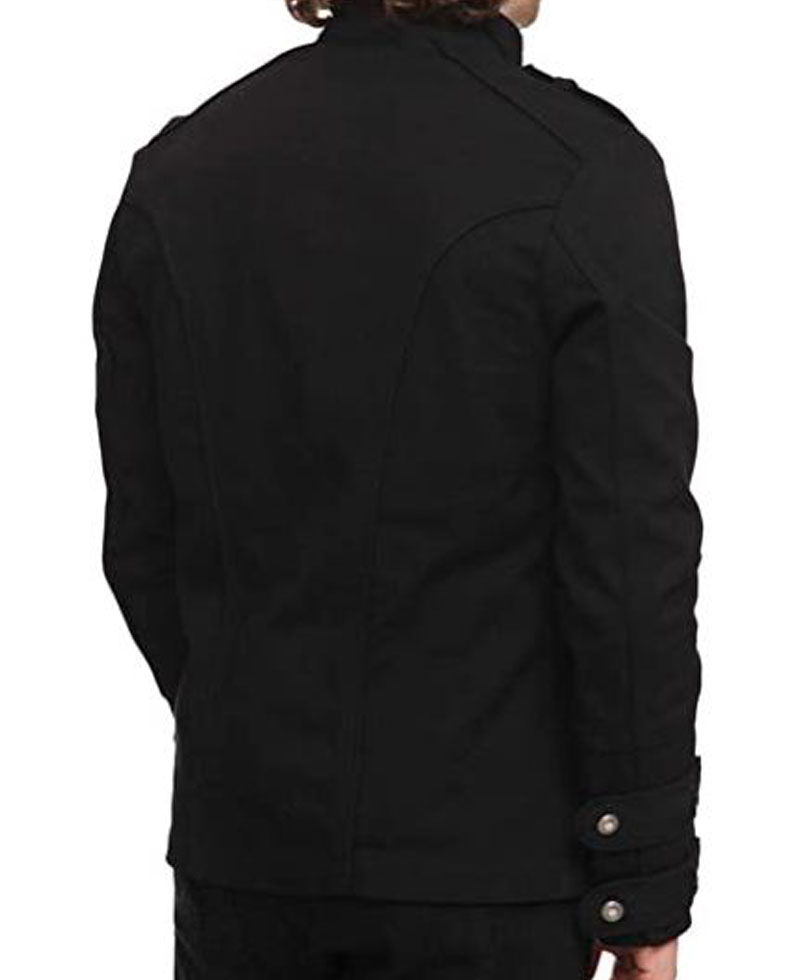 Men's Military Unique Style Steampunk Gothic Jacket Men's Military Unique Style Steampunk Gothic Jacket - Image 3