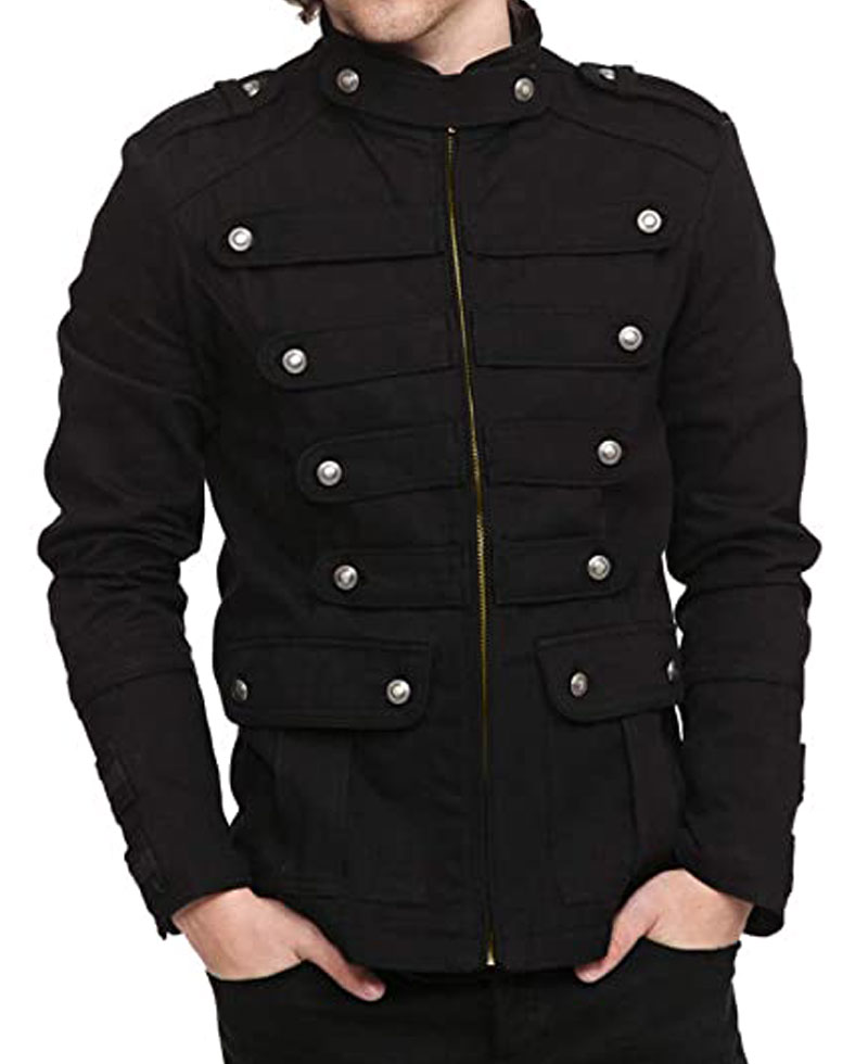 Men's Military Unique Style Steampunk Gothic Jacket Men's Military Unique Style Steampunk Gothic Jacket