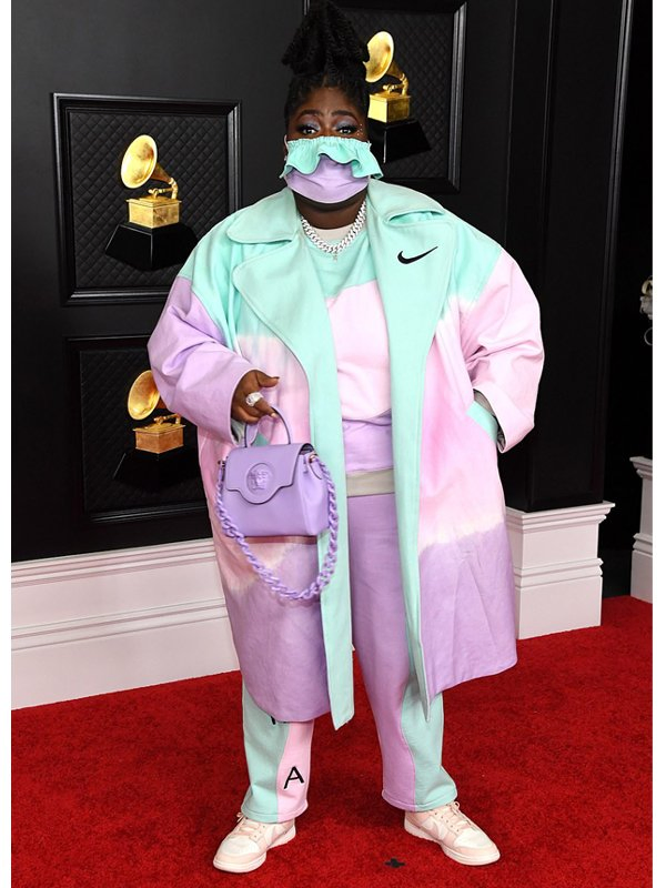 Grammy Awards Chika Pastel Fashion Long Coat Grammy Awards Chika Pastel Fashion Long Coat