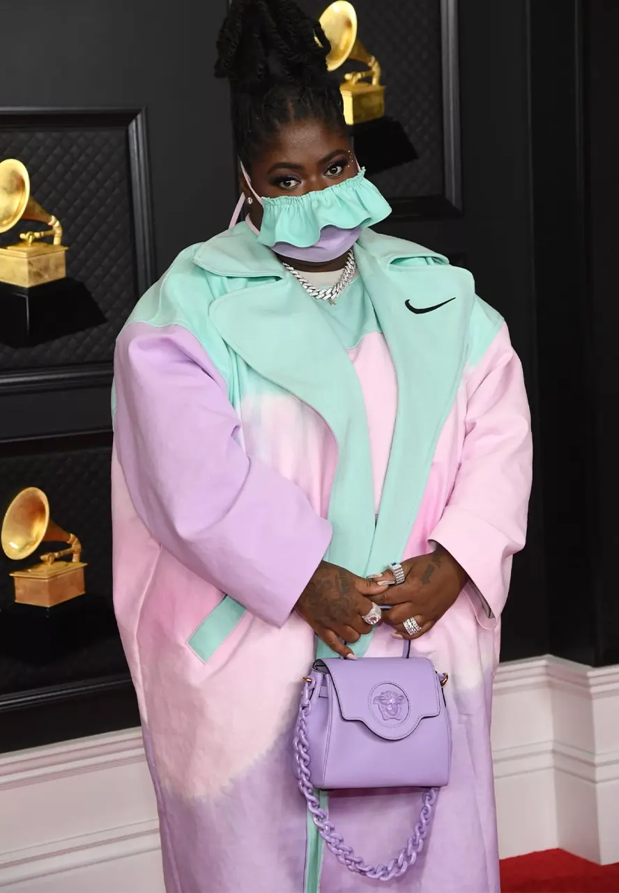 Grammy Awards Chika Pastel Fashion Long Coat Grammy Awards Chika Pastel Fashion Long Coat - Image 3