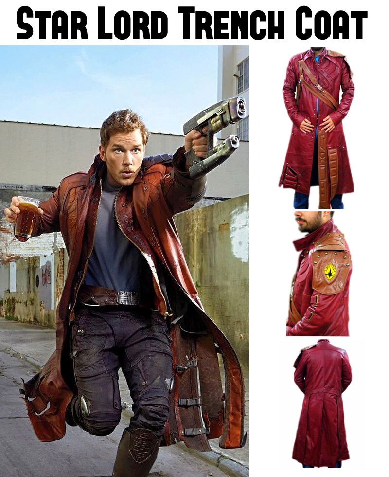 Guardians of the Galaxy Star Lord Trench Coat star lord costume