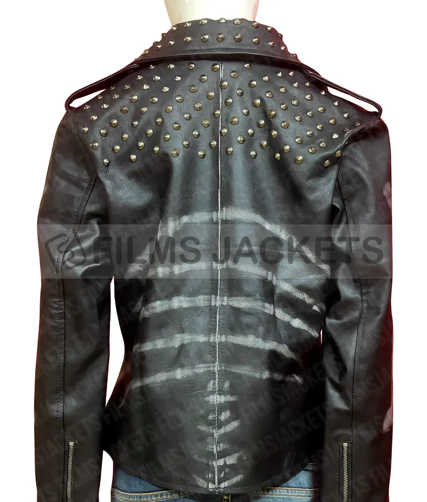 Guns Akimbo Samara Weaving Black Leather Jacket Guns Akimbo Samara Weaving Black Leather Jacket - Image 7