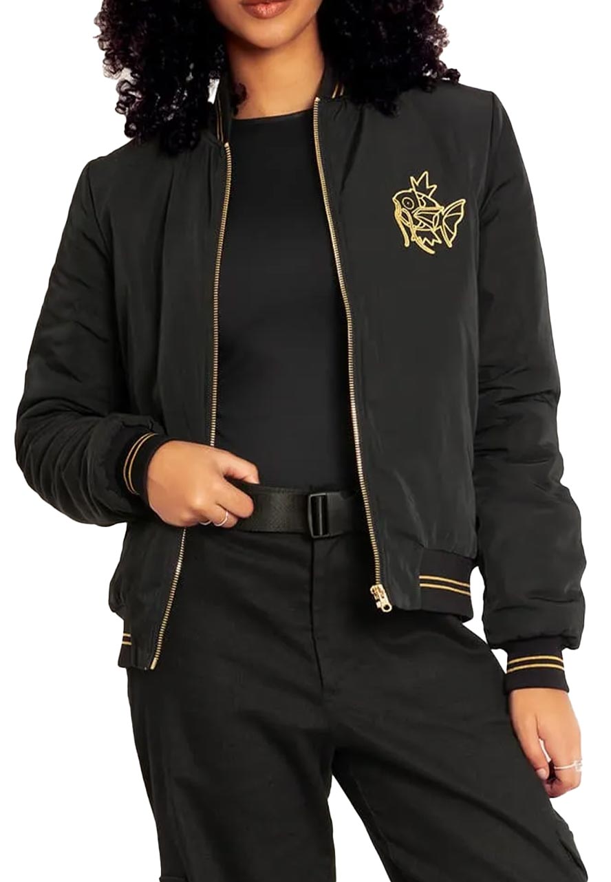 Gyarados Gold Bomber Jacket gyarados gold black jacket