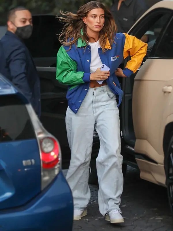 Hailey Bieber Benetton Formula 1 Jacket Hailey Bieber Benetton Formula 1 Jacket