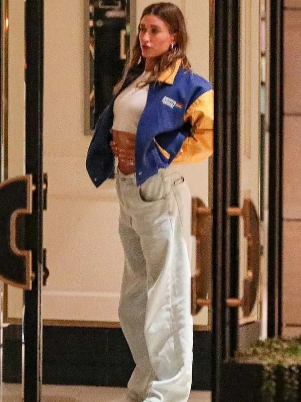 Hailey Bieber Benetton Formula 1 Jacket Hailey Bieber Benetton Formula 1 Jacket - Image 2