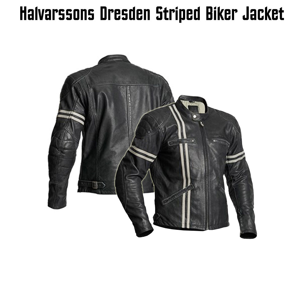 Halvarssons Dresden Striped Motorcycle Jacket Halvarssons Dresden Striped Motorcycle Jacket - Image 3