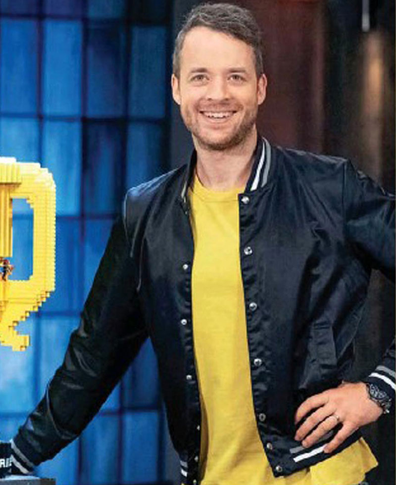 Hamish Blake Lego Masters Australia Black Jacket Hamish Blake Lego Masters Australia Black Jacket - Image 2