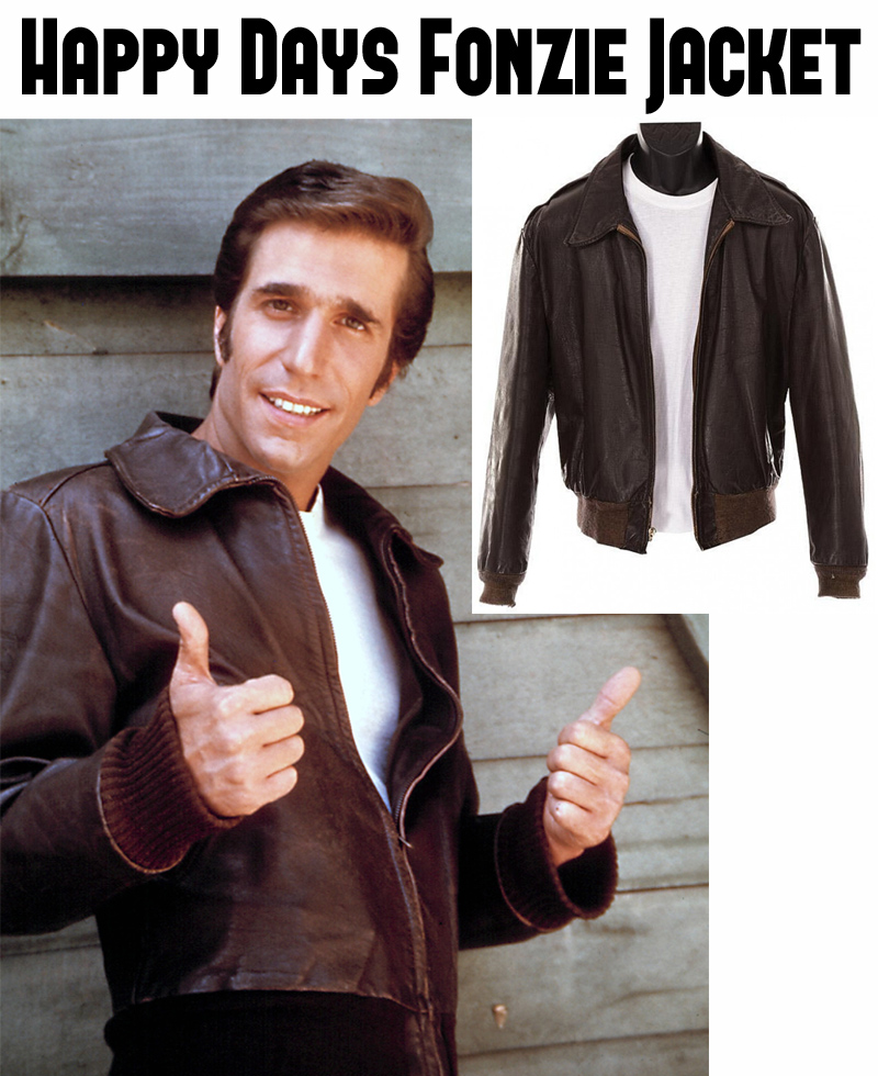 Happy Days Fonzie Leather Jacket Happy Days Fonzie Leather Jacket - Image 2