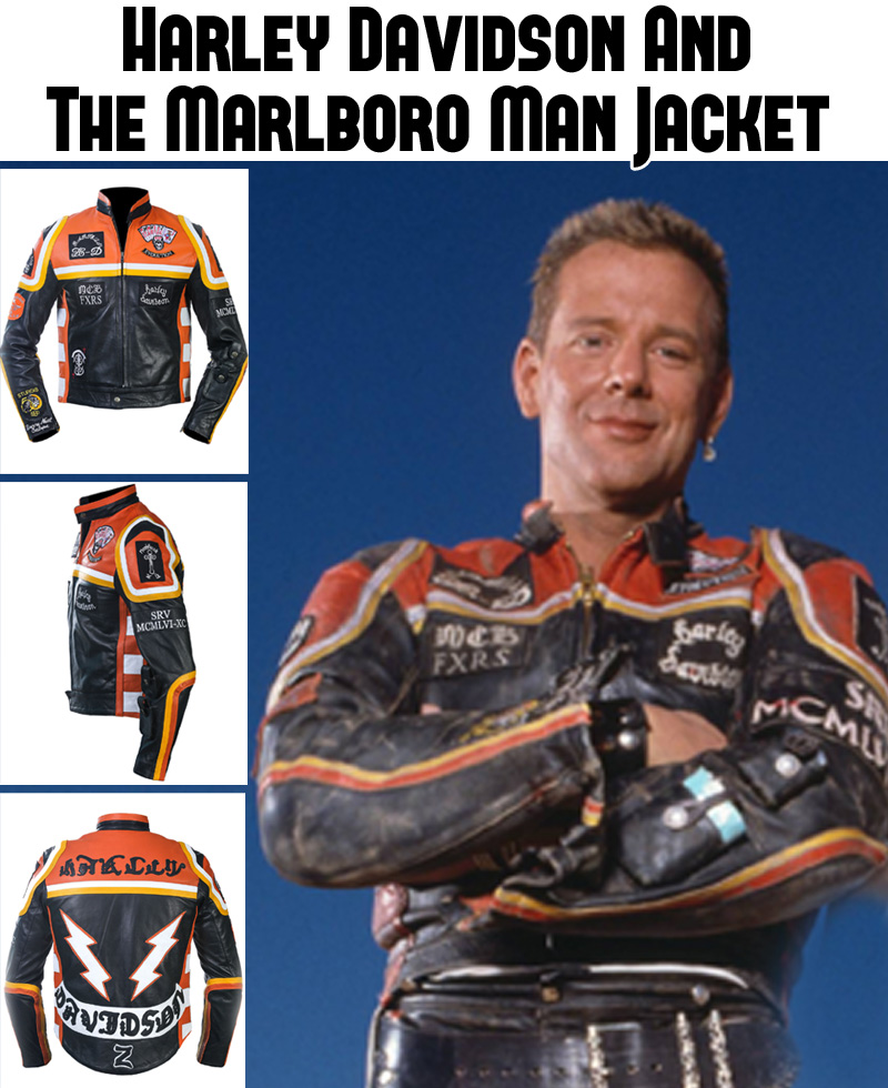 Harley Davidson and The Marlboro Man Leather Jacket harley davidson and the marlboro man jacket motorcycle