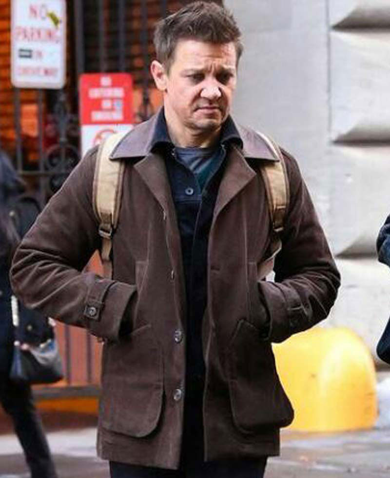 Hawkeye Jeremy Renner Suede Leather Jacket Hawkeye Jeremy Renner Suede Leather Jacket