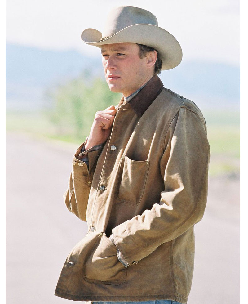 Heath Ledger Brokeback Mountain Brown Jacket Heath Ledger Brokeback Mountain Brown Jacket - Image 4