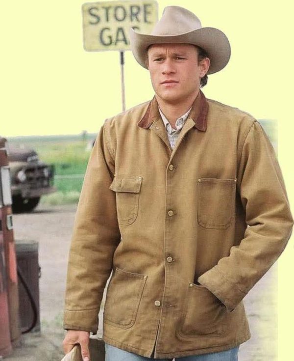 Heath Ledger Brokeback Mountain Brown Jacket