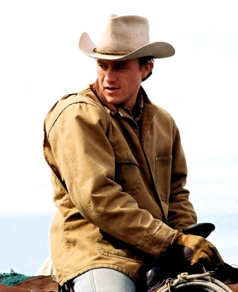 Heath Ledger Brokeback Mountain Brown Jacket Heath Ledger Brokeback Mountain Brown Jacket - Image 5