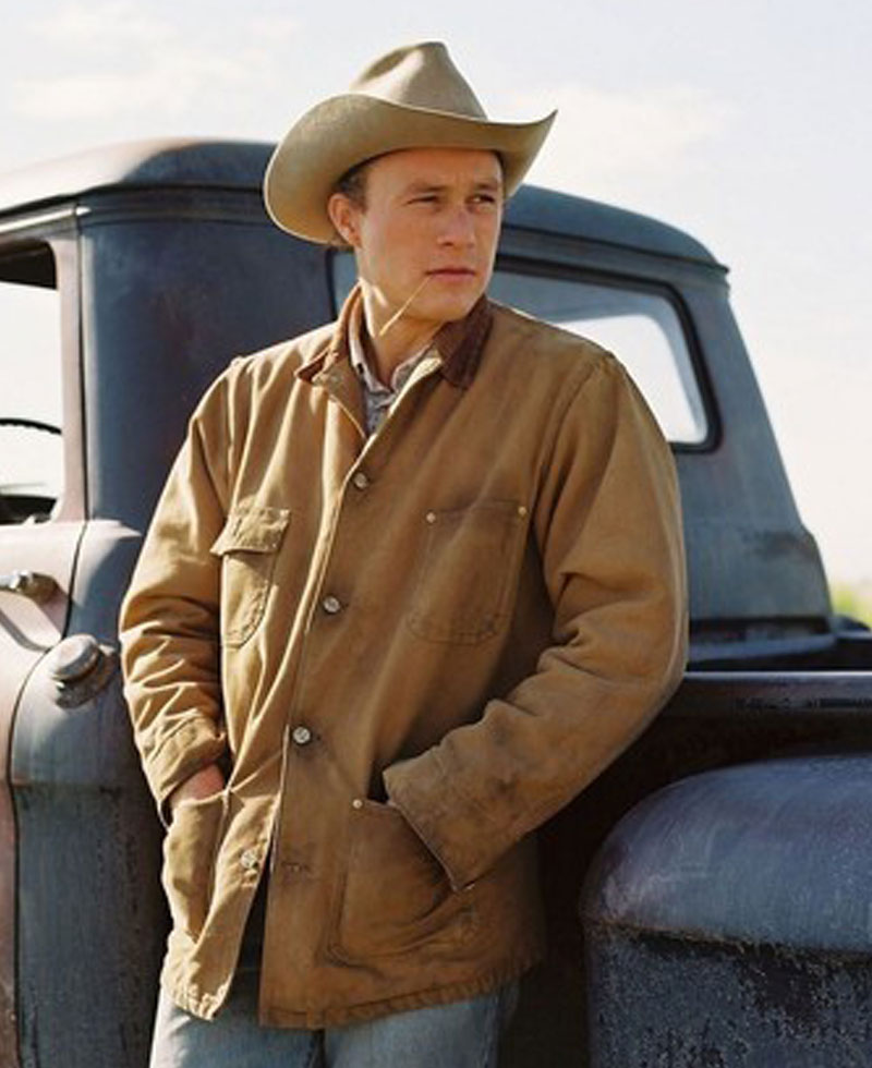 Heath Ledger Brokeback Mountain Brown Jacket Heath Ledger Brokeback Mountain Brown Jacket - Image 2