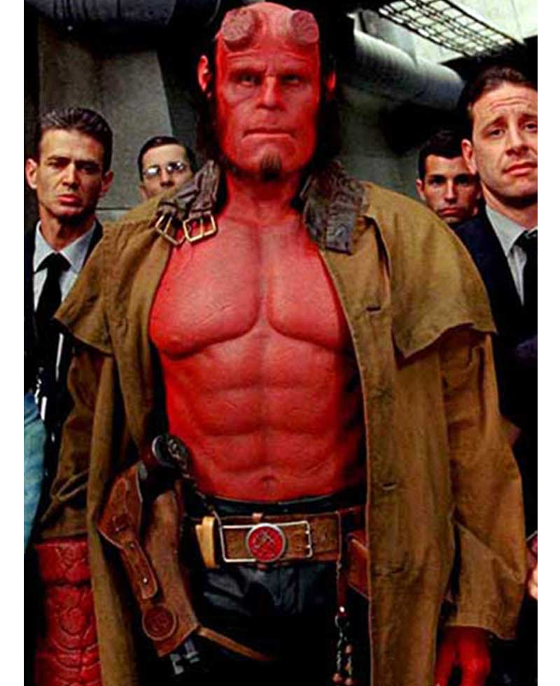 Hellboy Leather Duster Trench Coat Hellboy Leather Duster Trench Coat - Image 3