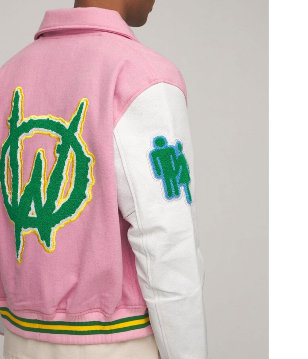 HF Homme Femme Letterman Pink Jacket HF Homme Femme Letterman Pink Jacket - Image 2