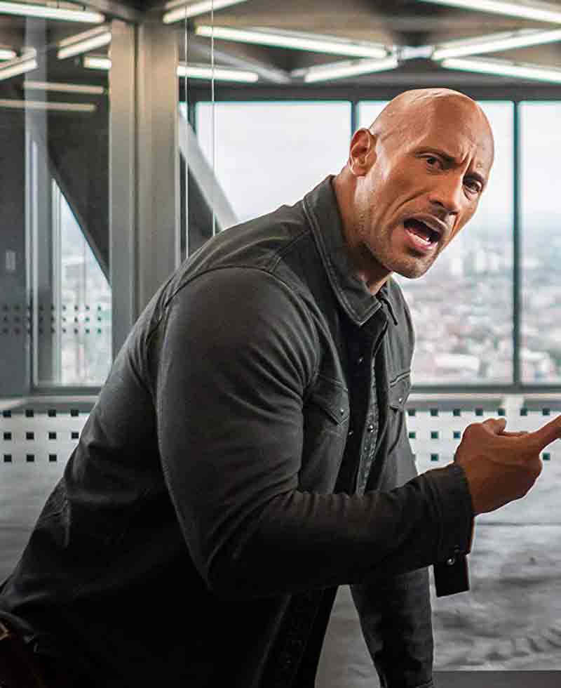 Hobbs And Shaw Dwayne Johnson Grey Jacket