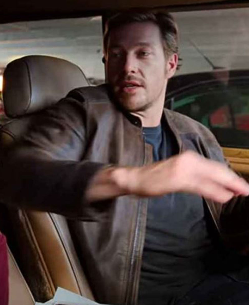 Holidate Luke Bracey Brown Leather Jacket Holidate Luke Bracey Brown Leather Jacket - Image 2