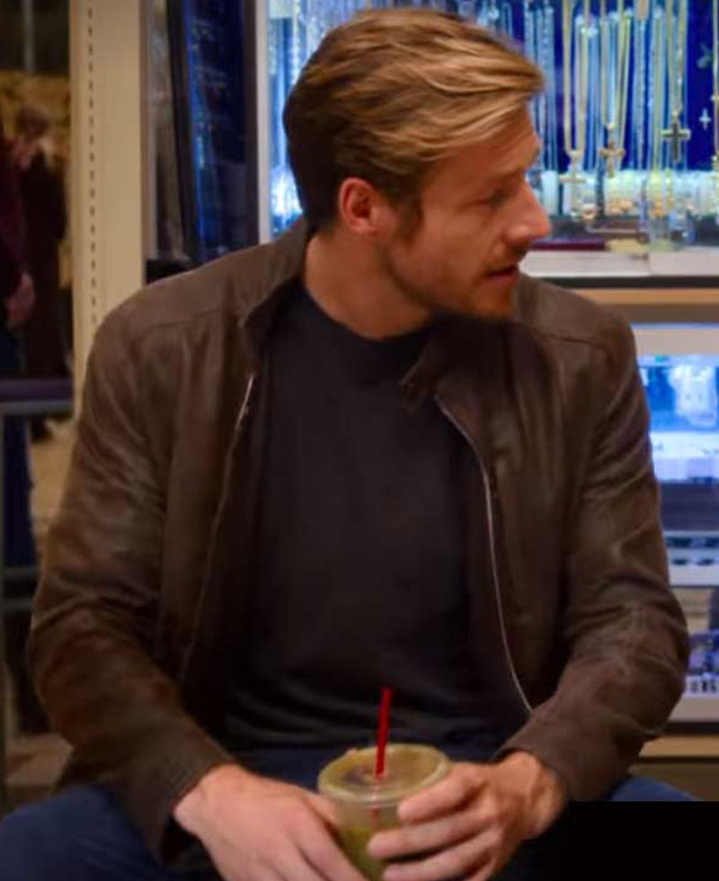 Holidate Luke Bracey Brown Leather Jacket Holidate Luke Bracey Brown Leather Jacket